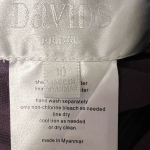 David’s Bridal Bridesmaid Dress